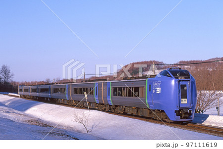 函館本線 仁木-然別 JR北海道 キハ281系 スーパー北斗 臨時 有珠山噴火 山線迂回 函館本線 仁木-然別 JR北海道 キハ281系 スーパー北斗 臨時 有珠山噴火 山線迂回 97111619