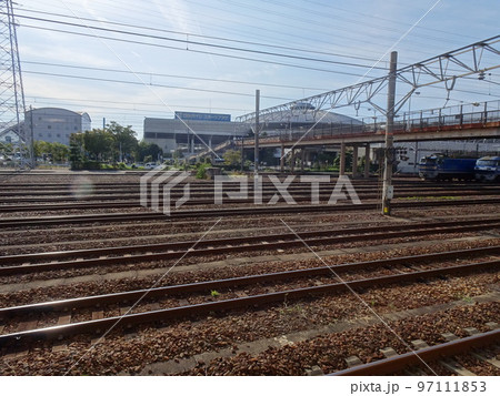 笠寺駅(JR東海道本線)の線路 愛知県名古屋市南区 笠寺駅(JR東海道本線)の線路 愛知県名古屋市南区 97111853