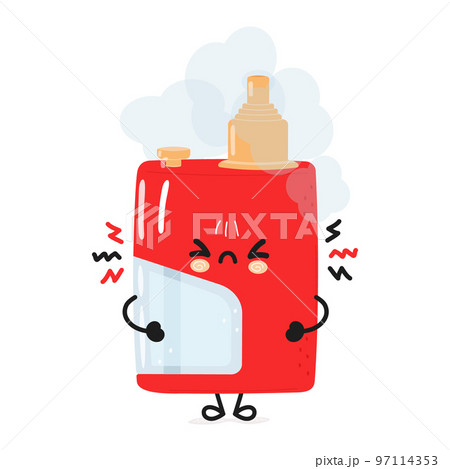 Cute funny running vape. Vector hand drawn cartoon kawaii character illustration icon. Isolated on white background. Run vape concept Cute funny running vape. Vector hand drawn cartoon kawaii character illustration icon. Isolated on white background. Run vape concept 97114353