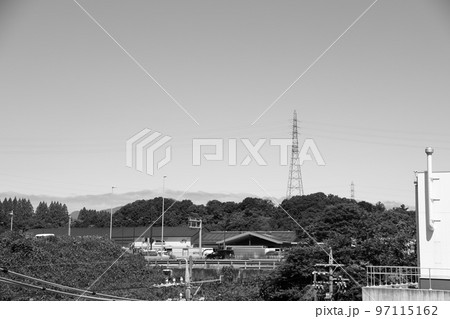 送電線（モノクロ） 97115162