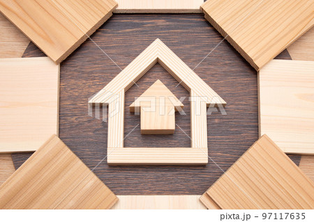 住宅と木材 家づくりイメージ 住宅と木材 家づくりイメージ 97117635