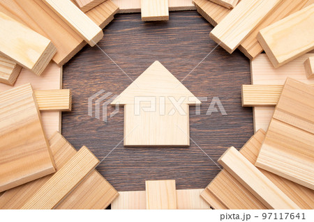 住宅と木材 家づくりイメージ 住宅と木材 家づくりイメージ 97117641