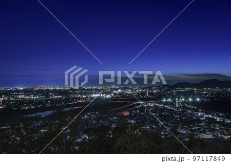 足利市織姫公園の夜景 足利市織姫公園の夜景 97117849