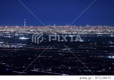 筑波山夜景　スターダスト 97118075
