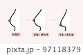産後のバストのたるみのイラスト 97118379