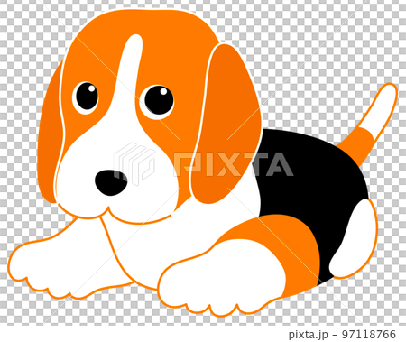 かわいいビーグルのイラスト 97118766