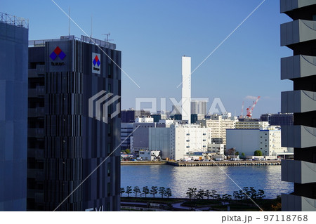 新交通ゆりかもめ 竹芝駅周辺の風景 新交通ゆりかもめ 竹芝駅周辺の風景 97118768