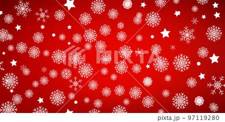 Christmas Winter Background, Snowy Happy New Year Backdrop. Awesome holiday Wallpaper with Snowflakes. 97119280