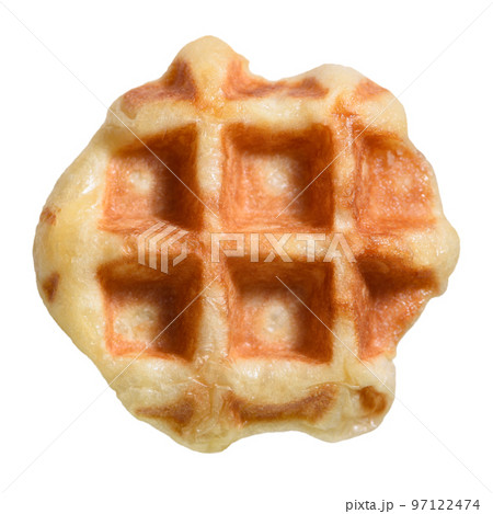 Waffles isolated on white background Waffles isolated on white background 97122474