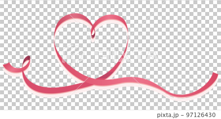 Heart mark love ribbon Heart mark love ribbon 97126430