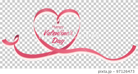 Heart mark love ribbon Valentine material 97126473