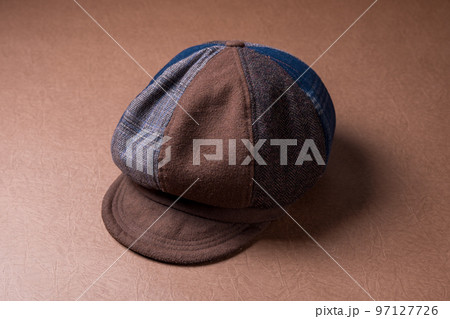 パッチワークのハンチング帽子・キャスケット パッチワークのハンチング帽子・キャスケット 97127726