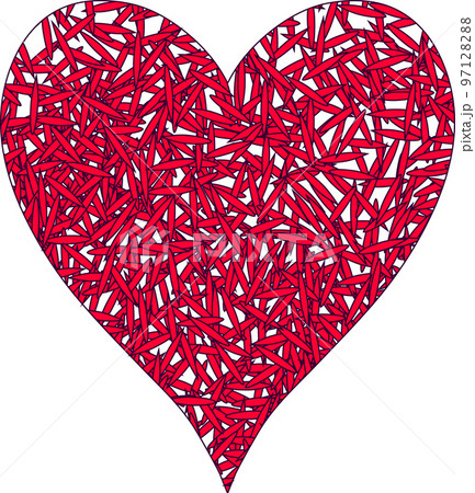 Abstract Heart Illustrationのイラスト素材 9712