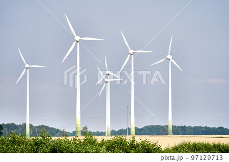 Some wind turbines in the farm Some wind turbines in the farm 97129713