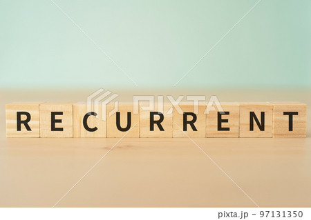 RECURRENTと書かれたブロック 97131350
