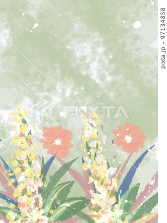 壁紙 フレーム 背景 花 菜の花 結婚 イラストのイラスト素材