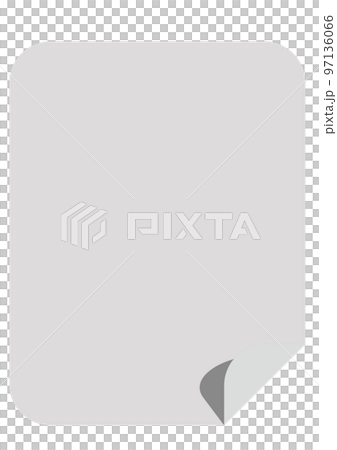 翻轉的紙框灰色 97136066