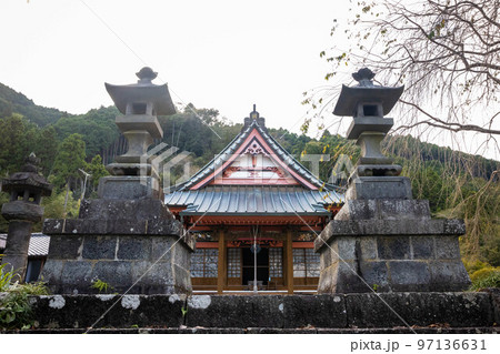 Beautiful Kotokuji Temple in Shizuoka, Japan at fall 97136631