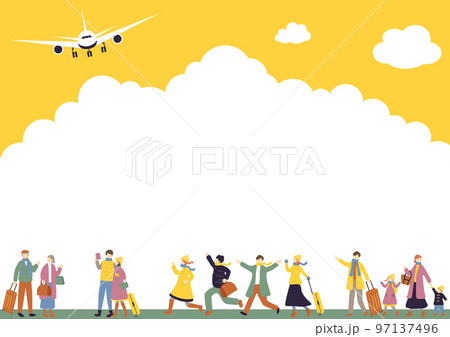 旅行を楽しむ人達 97137496