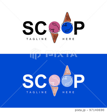 Ice Cream Gelato Logo Design, Sweet Soft Cold Food, Vector Brand Company Products Ice Cream Gelato Logo Design, Sweet Soft Cold Food, Vector Brand Company Products 97140690