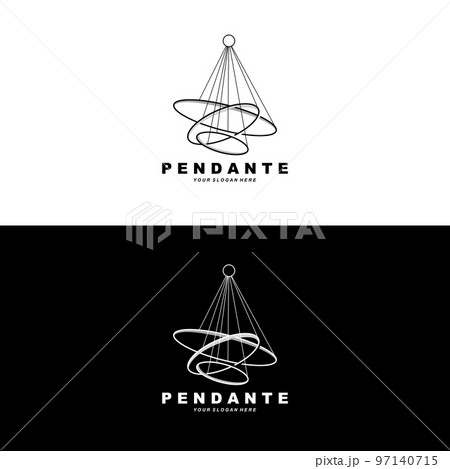 Home Decoration Hanging Lamp Logo, Home Furniture Design Vector Home Decoration Hanging Lamp Logo, Home Furniture Design Vector 97140715