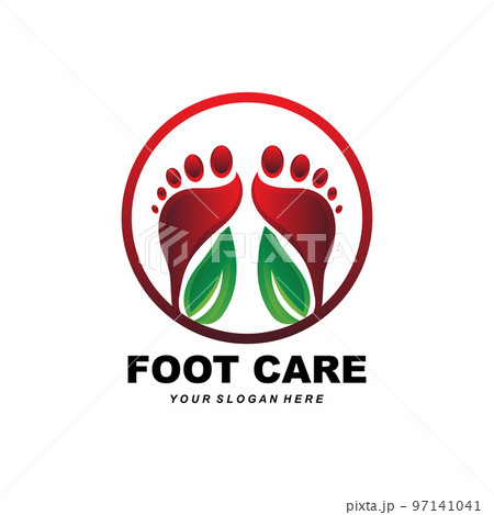 Foot Care Logo Design Health Illustration Woman Pedicure Salon Vector Foot Care Logo Design Health Illustration Woman Pedicure Salon Vector 97141041
