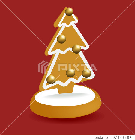 New 2023 Year is coming. Winter Season Holidays, Corporate Party Event Celebration Landing Page Template. Set of christmas 3d realistic icons. Vector illustration 97143582