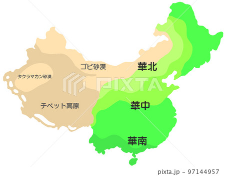 中国の植生地図 97144957
