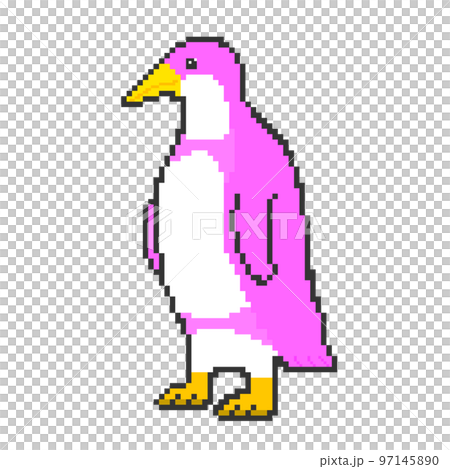 ペンギン_ドット絵(ピンク) ペンギン_ドット絵(ピンク) 97145890