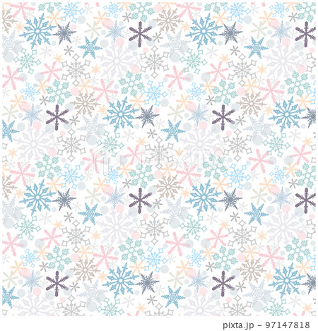 雪の結晶 パターン柄 雪の結晶 パターン柄 97147818