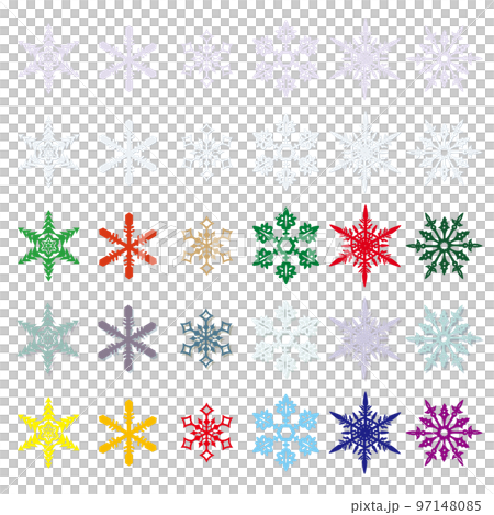 Snow crystal set Snow crystal set 97148085