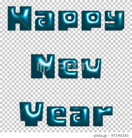 三維新年快樂人物素材 97148165