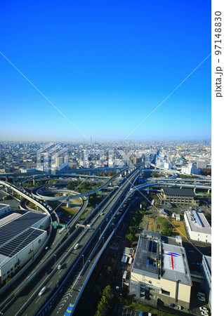 【大阪府】晴天の東大阪ジャンクション 97148830