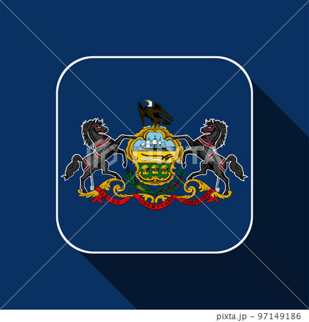Pennsylvania state flag. Vector illustration. Pennsylvania state flag. Vector illustration. 97149186