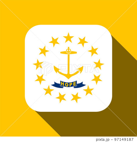 Rhode Island state flag. Vector illustration. Rhode Island state flag. Vector illustration. 97149187