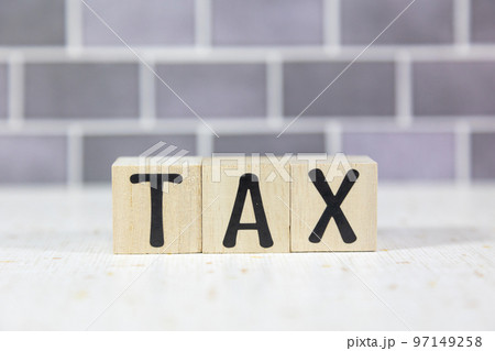 文字ブロック TAX 文字ブロック TAX 97149258