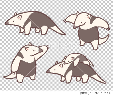 Southern anteater pattern set 97149334