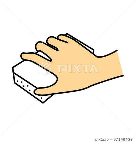 手　スポンジ　掃除 97149458