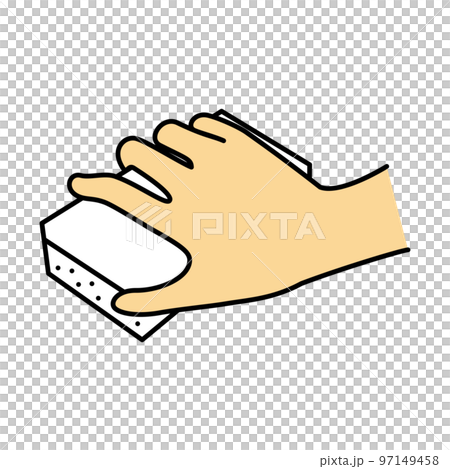 手　スポンジ　掃除 97149458