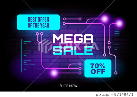 Promotional sale banner template design Promotional sale banner template design 97149471