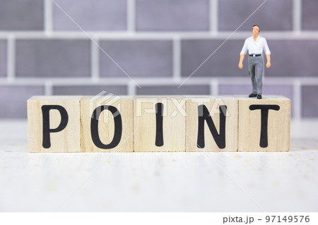 文字ブロック　POINT 97149576