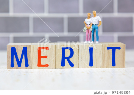 文字ブロック MERIT メリット 文字ブロック MERIT メリット 97149804
