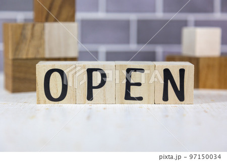 文字ブロック　OPEN 97150034