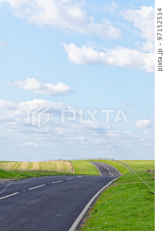 Road across the South Downs at Beachy Head - East Sussex - United Kingdom Road across the South Downs at Beachy Head - East Sussex - United Kingdom 97152514