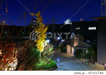 【大阪府】キャッスルガーデン大阪から見た大阪城の夜景 97152788