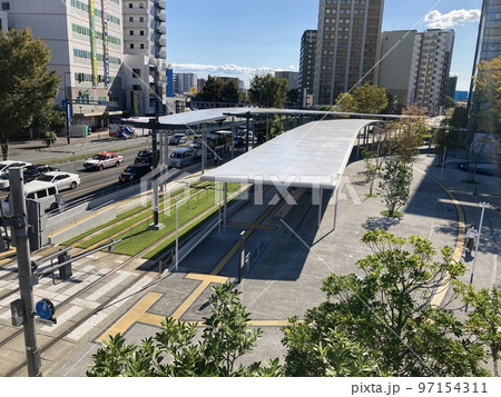 熊本駅 交通広場 路面電車乗り場 熊本駅 交通広場 路面電車乗り場 97154311