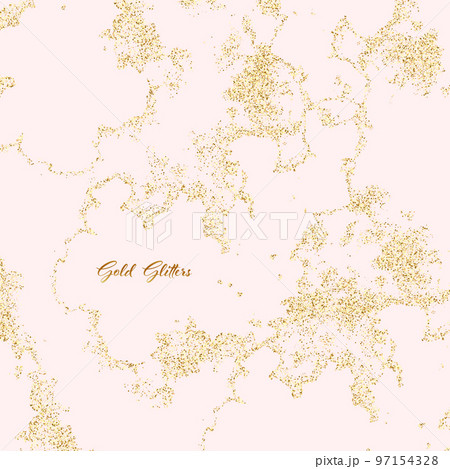 Golden sparkling star dust leaves sparkling particles on a white background. Vector glamor fashion concept with golden sparkles Golden sparkling star dust leaves sparkling particles on a white background. Vector glamor fashion concept with golden sparkles 97154328