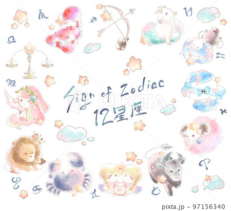 12星座-Sing of zodiac-素材 12星座-Sing of zodiac-素材 97156340
