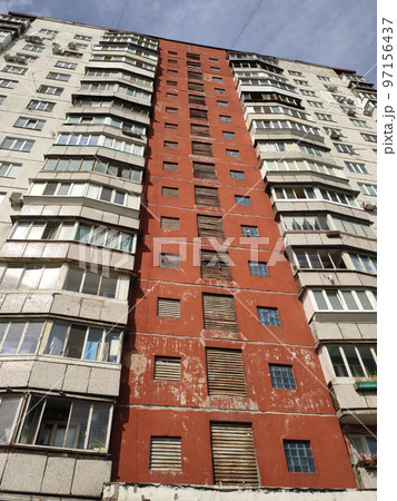 an old building in Russia is a high-rise building an old building in Russia is a high-rise building 97156437
