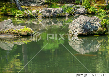京都府 嵐山・嵯峨野 天龍寺の曹源池庭園 京都府 嵐山・嵯峨野 天龍寺の曹源池庭園 97156716